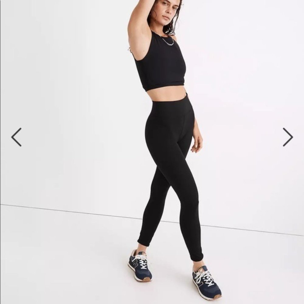 Madewell MWL Form High-Rise 28" Leggings in True Black